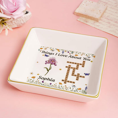 Things I Love About You | Personalized Jewelry Dish