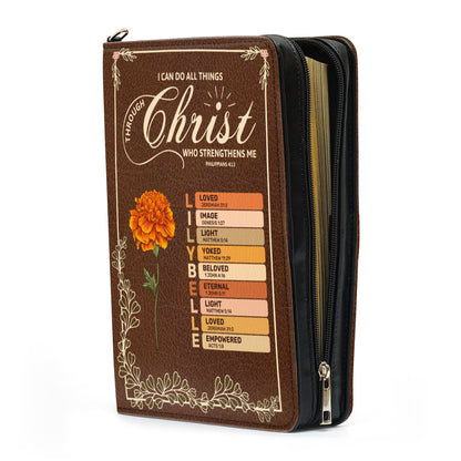 I Can Do All Things Through Christ Who Strengthens Me | Personalized Bible Cover