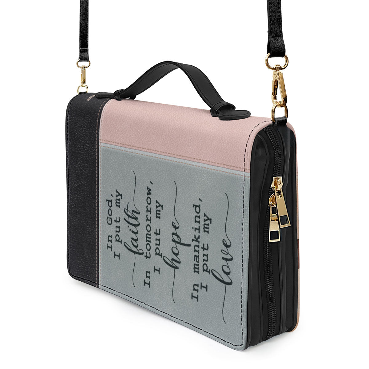 Lovely Personalized Bible Cover - I Put My Faith In God HHN390