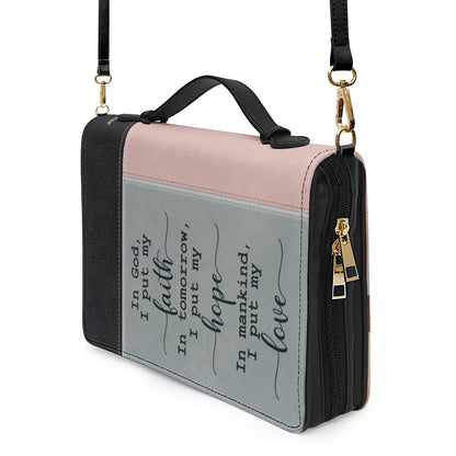 Lovely Personalized Bible Cover - I Put My Faith In God HHN390