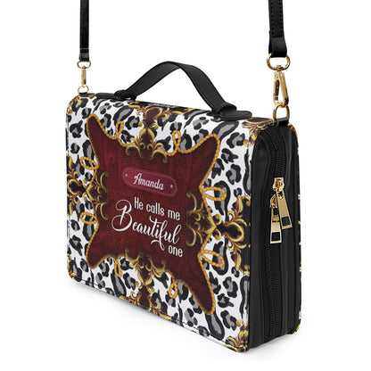 Awesome Personalized Bible Cover - He Calls Me Beautiful One HIHN271