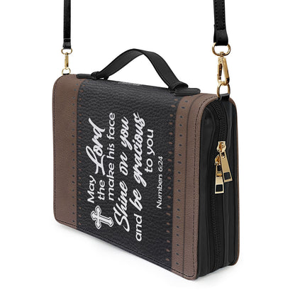 Beautiful Personalized Bible Cover - May The Lord Make His Face Shine On You HN13