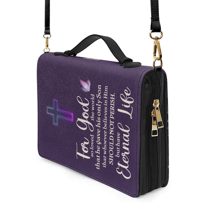 Jesuspirit Personalized Bible Cover | For God So Loved The World | Bible Case With Name HN26