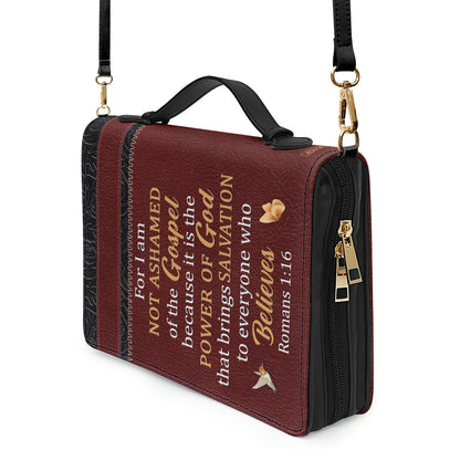 For I Am Not Ashamed Of The Gospel - Meaningful Personalized Bible Cover NUM467A