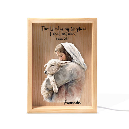 Jesuspirit Personalized Frame Light Box | The Lord Is My Shepherd FLBM05
