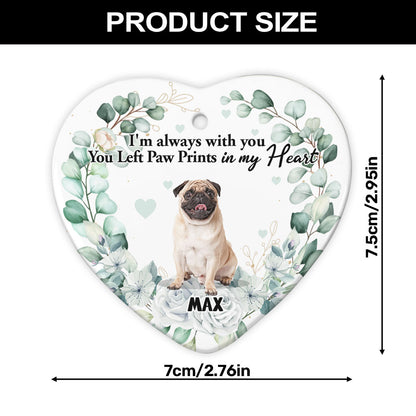 Not All Angels Have Wings Some Have Whiskers | Personalized Heart Shaped Ceramic Ornament JSHCOPT2290TA