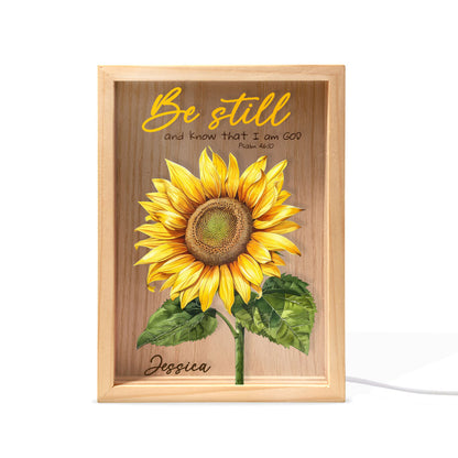 Jesuspirit Personalized Frame Light Box | Be Still FLBHN02