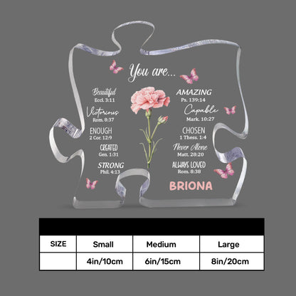 You Are Beautiful | Personalized Custom Shaped Squared Acrylic Plaque JSAPPHLPA1735TA