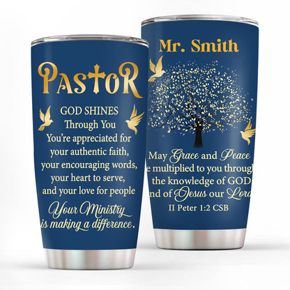 Jesuspirit | Christian Faith Gifts | Stainless Steel Tumbler | Grace And Peace  SSTNAM1003A