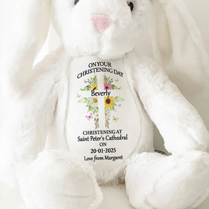 Christening | Personalized Stuffed Bunny