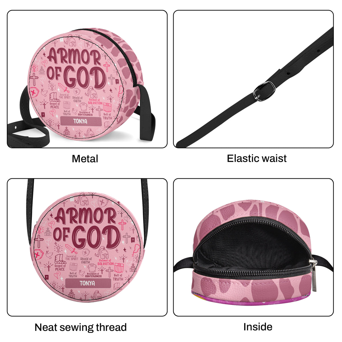 Armor Of God | Personalized Kid Round Purse JSCRBPM1118L