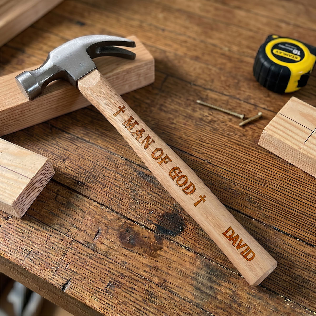 Man Of God | Personalized Wooden Hammer