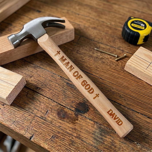 Man Of God | Personalized Wooden Hammer