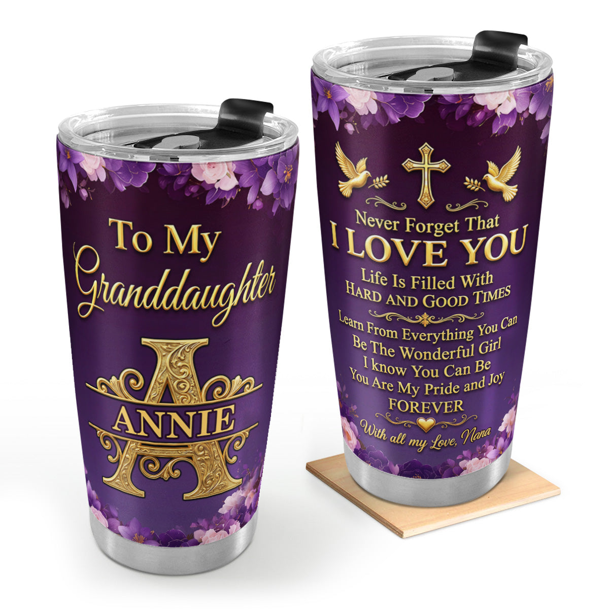 Be The Wonderful Girl I Know You Can Be | Personalized Stainless Steel Tumbler