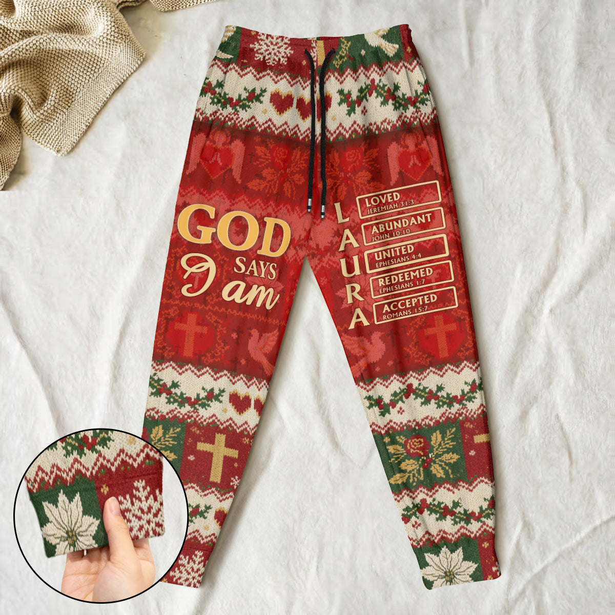 God Says I Am | Personalized Sweatpants