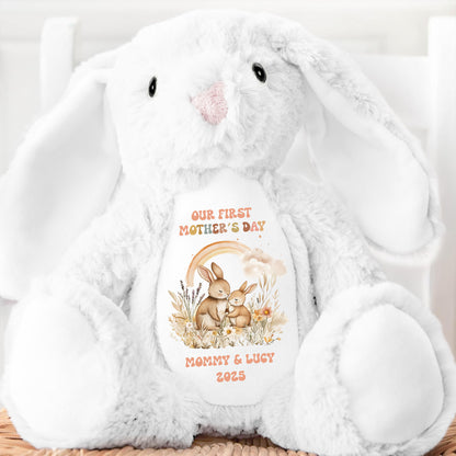 Our First Mother's Day - Personalized Stuffed Bunny