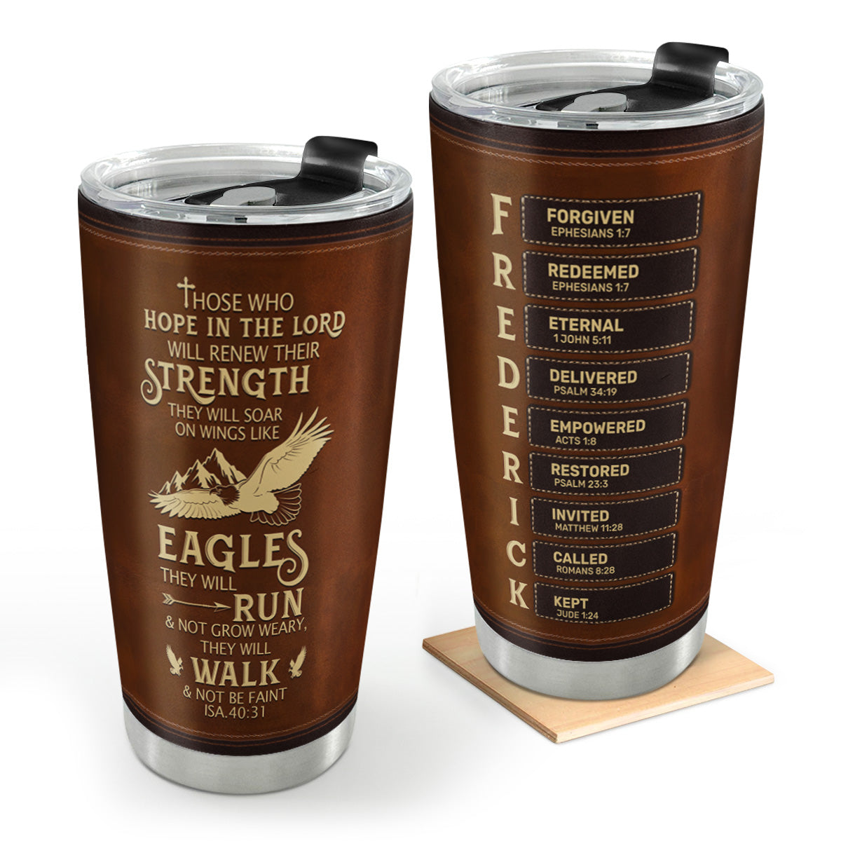 Those Who Hope In The Lord Will Renew Their Strength | Personalized Stainless Steel Tumbler