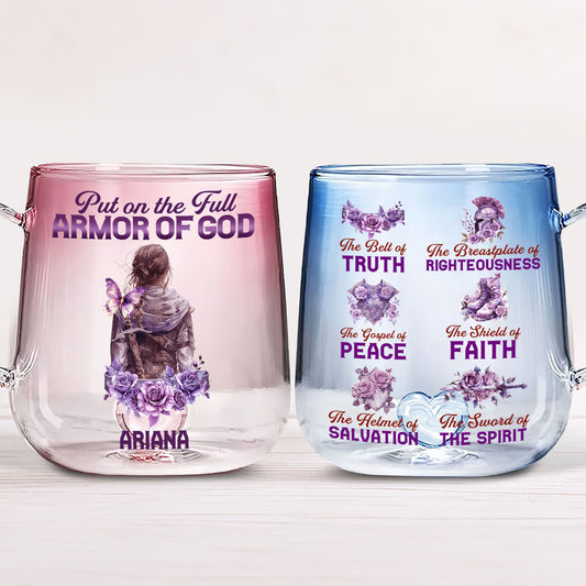 Armor Of God | Personalized Gradient Glass Mug
