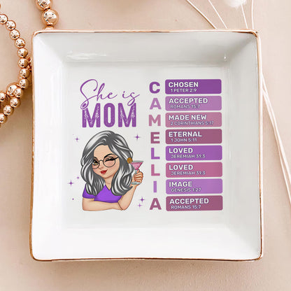 She Is Mom | Personalized Jewelry Dish