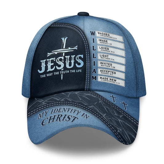 Jesus The Way The Truth The Life | Personalized Classic Cap