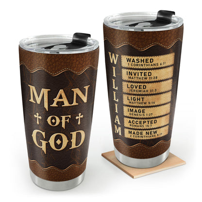 Man Of God | Personalized Stainless Steel Tumbler