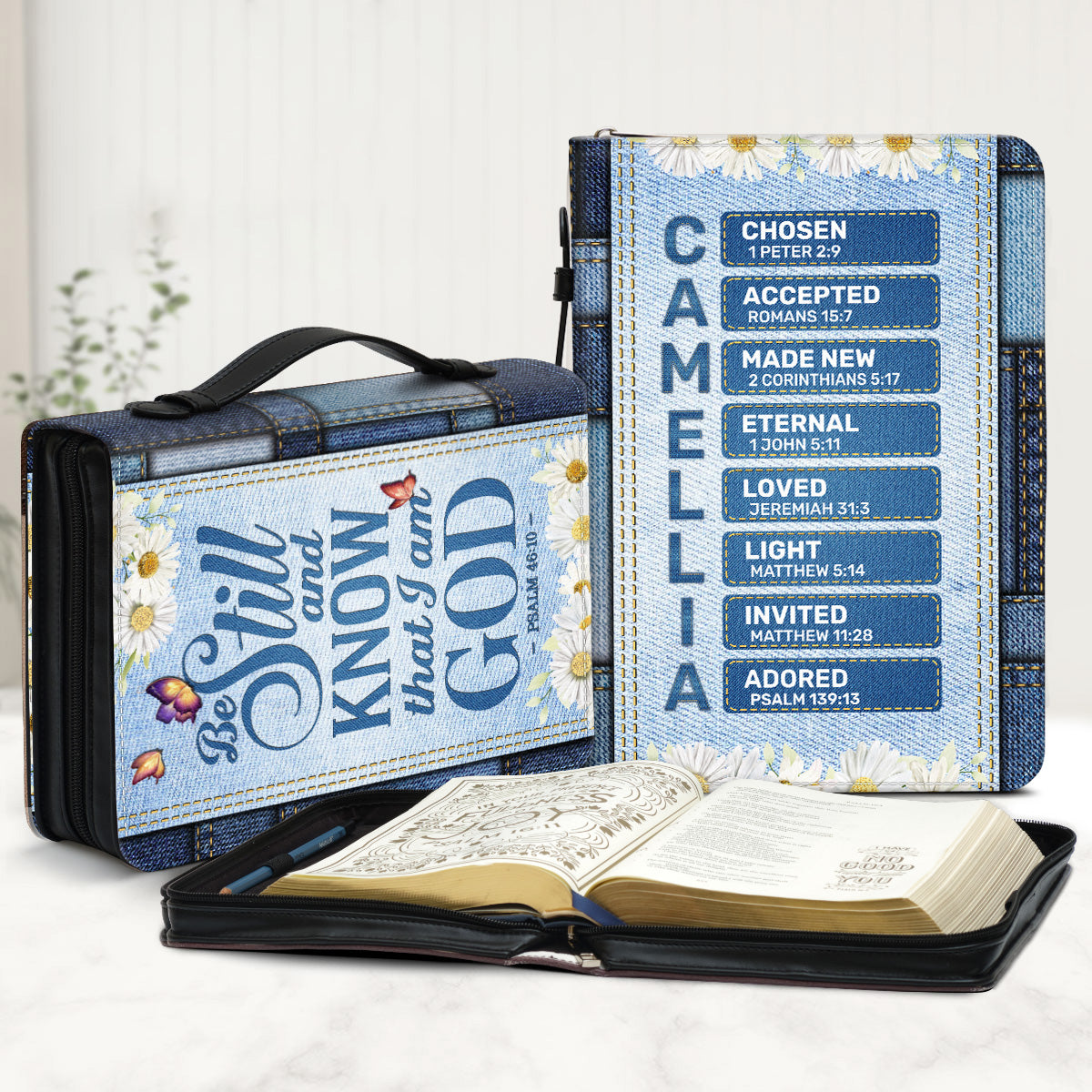 Be Still And Know That I Am God | Personalized Bible Cover