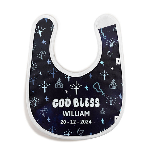 God Bless | Personalized Baby Bib
