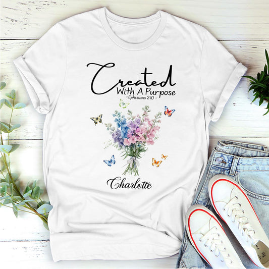 Created With A Purpose | Personalized Classic Unisex T-shirt