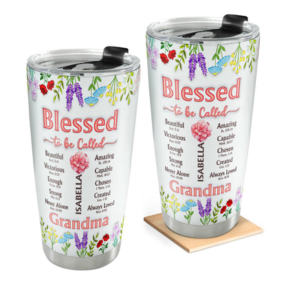 Blessed To Be Called Mom | Personalized Stainless Steel Tumbler
