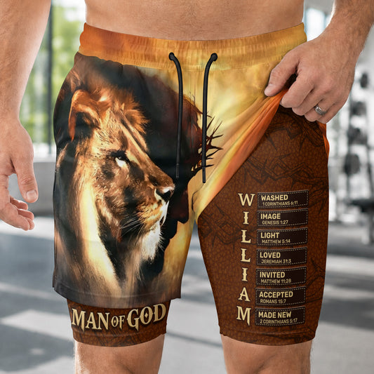 Man Of God | Personalized Performance Shorts