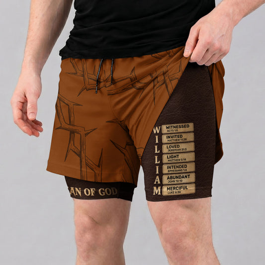 Man Of God | Personalized Performance Shorts