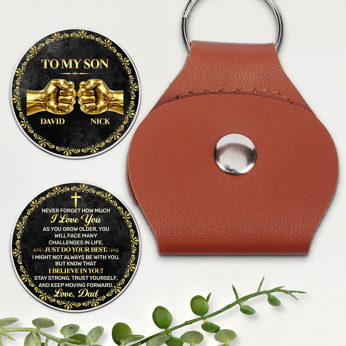 To My Son My Boy | Personalized Pocket Hug