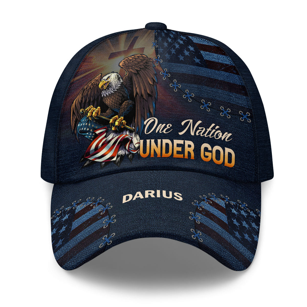 One Nation Under God | Personalized Classic Cap JSCCM1041