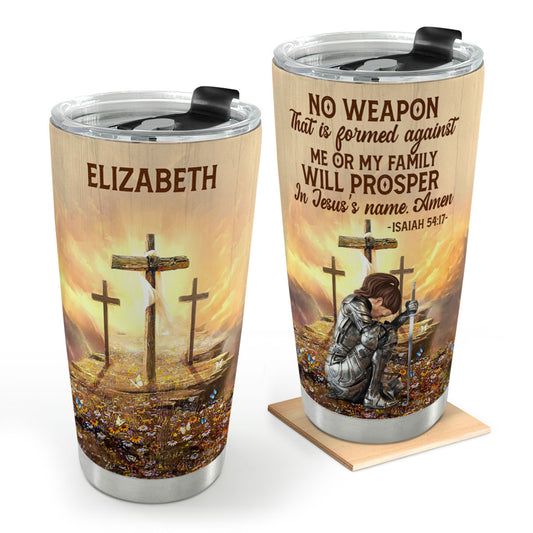 No Weapon  | Personalized Stainless Steel Tumbler