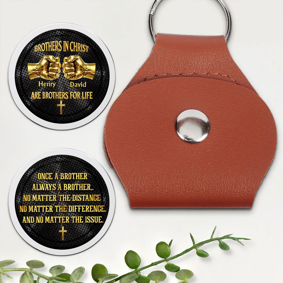 Brothers In Christ Are Brothers For Life | Personalized Pocket Hug