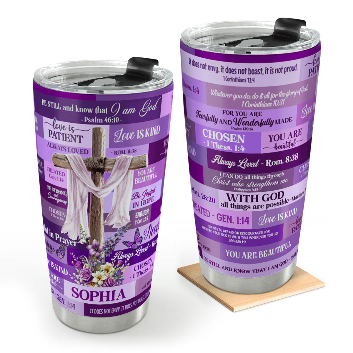 Be Still And Know That I Am God | Personalized Stainless Steel Tumbler