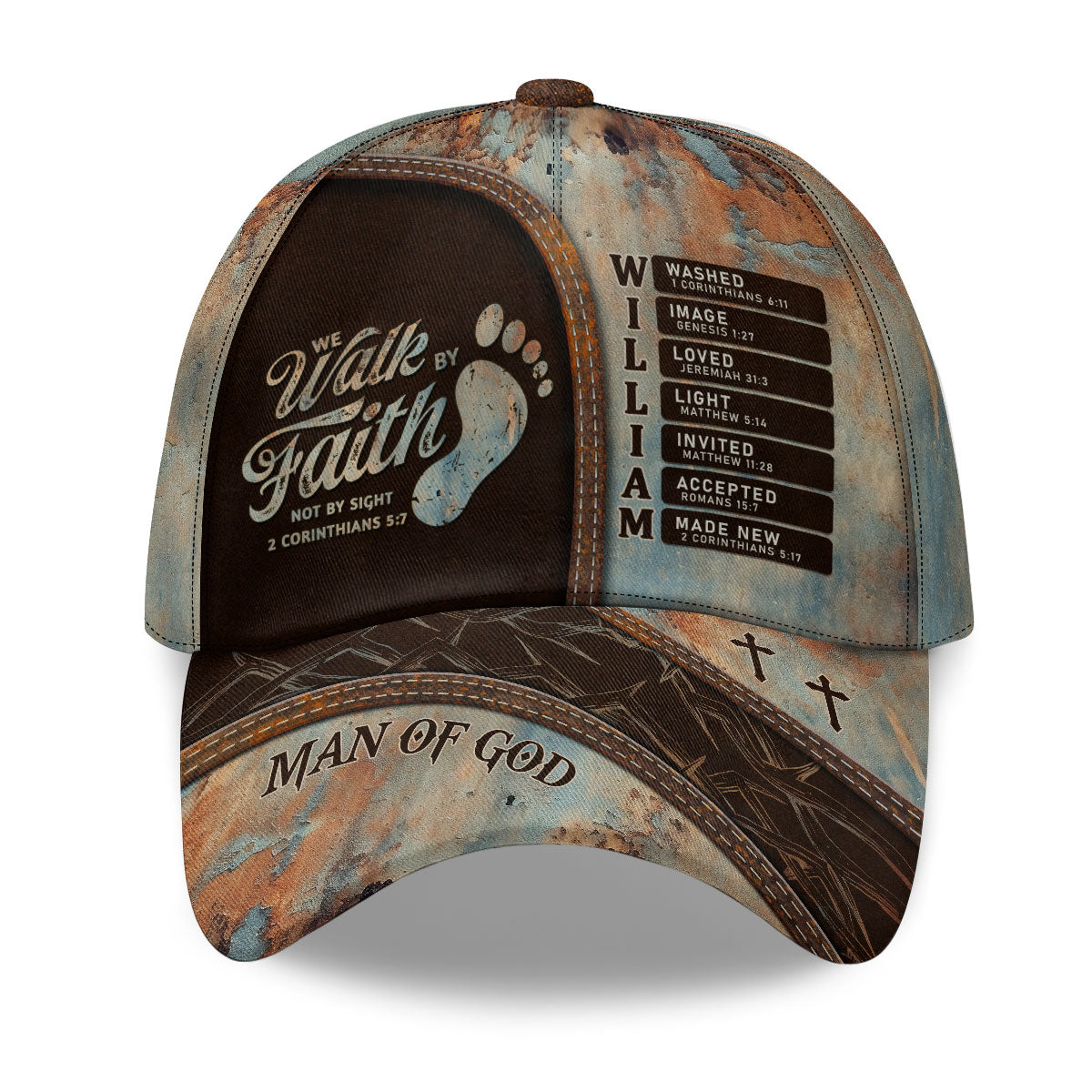 We Walk By Faith Not By Sight | Personalized Classic Cap