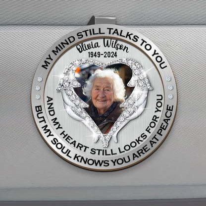 But My Soul Knows You Are At Peace | Personalized Car Visor Clip