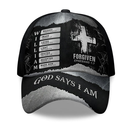 Forgiven Bible Verse | Personalized Classic Cap