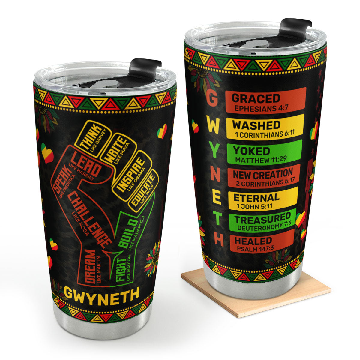 God Says I Am | Personalized Stainless Steel Tumbler
