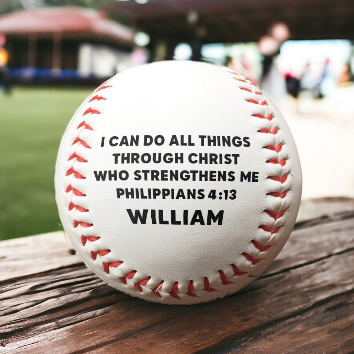 I Can Do All Things Through Christ | Personalized Baseball
