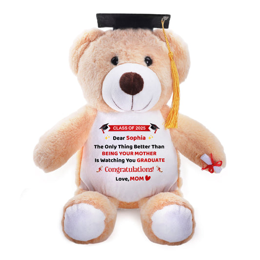 Better Than Being Your Mother | Personalized Graduation Teddy Bear
