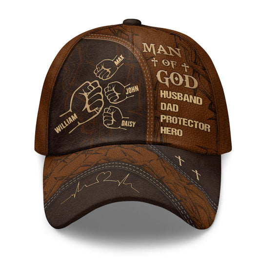 Man Of God Fist Bump | Personalized Classic Cap