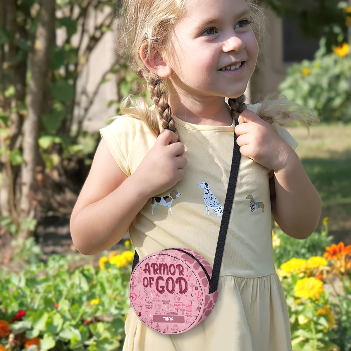 Armor Of God | Personalized Kid Round Purse JSCRBPM1118L