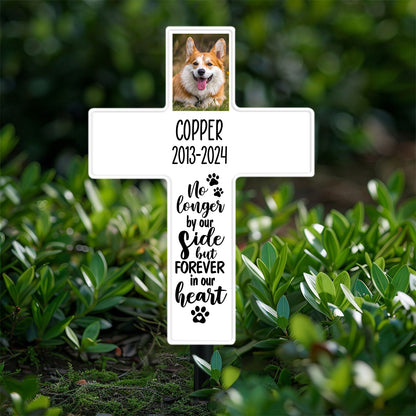 Jesuspirit Personalized Solar Powered Lighted White Cross | Memorial Quotes For Beloved Pets SPLWCH10-15
