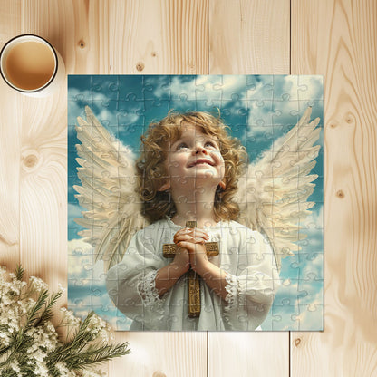 Boy Angel Puzzle | Square Jigsaw Puzzle JPM01