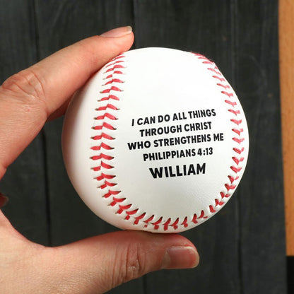 I Can Do All Things Through Christ | Personalized Baseball