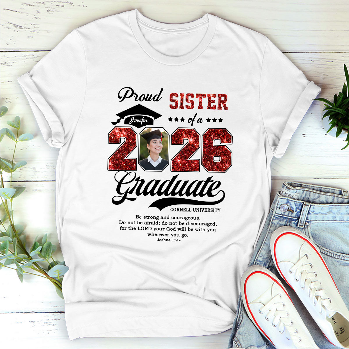 Proud Mom/Dad Of A 2026 Graduate | Personalized 2D Unisex T-shirt