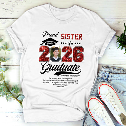 Proud Mom/Dad Of A 2026 Graduate | Personalized 2D Unisex T-shirt