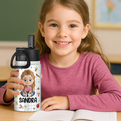 I'm Kind I'm Brave | Personalized Kids Stainless Steel Water Bottle